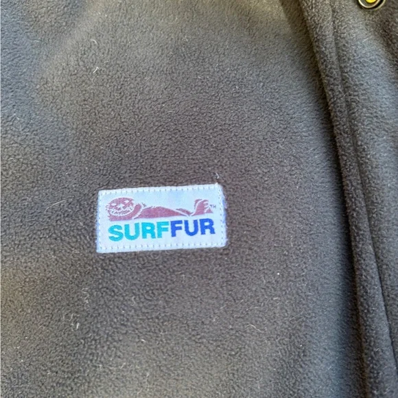 SurfFur Black Long parka with Hood - size XL - never worn. - Picture 6 of 7